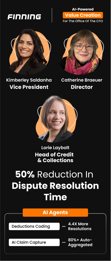 Kimberley Saldanha, Catherine Braeuer & Lorie Laybolt helped Finning achieve a 50% reduction in dispute resolution time Value Creation