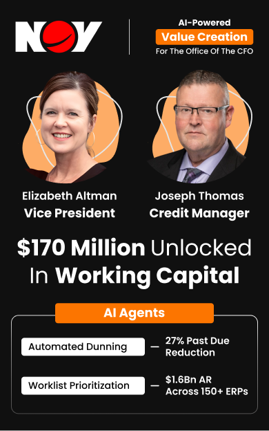 Elizabeth Altman & Joseph Thomas of NOV unlocked $170M in working capital annually through strategic finance transformation. Value Creation