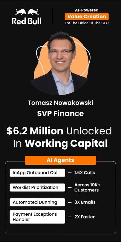 Tomasz Nowakowski, SVP Finance at Red Bull, unlocked $6.2M in working capital & boosted collector productivity by 43% Value Creation