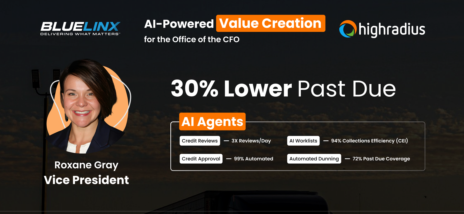 Roxane Gray of BlueLinx led a 30% reduction in past-due invoices & accelerated customer onboarding speed by 70%